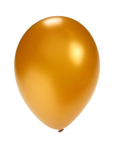 PartyXplosion Ballonnen metallic goud 5 inch 100 stuks