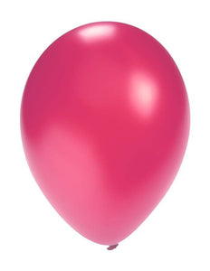 PartyXplosion Ballonnen metallic roze/fuchsia 5 inch 100 stuks
