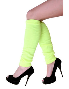 PartyXplosion Beenwarmers fluorgeel mt. one size