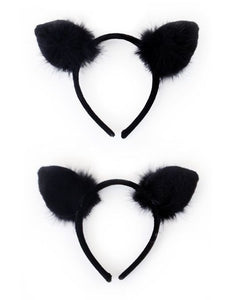 PartyXplosion Diadeem oren kat zwart