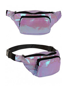 PartyXplosion Heuptasje slangeleer print paars