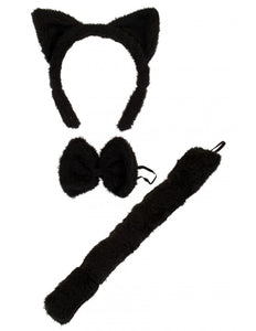 PartyXplosion Katten oren met staart en strik