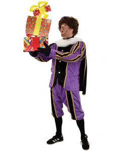 PartyXplosion Piet plushe zwart/paars