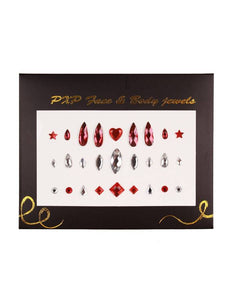 PartyXplosion Plaksieraden rood wit