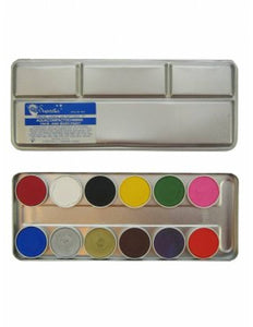 PartyXplosion Superstar Aqua schmink palet 12 kleuren