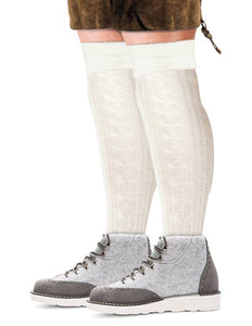 PartyXplosion Tiroler sokken wit