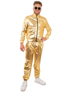 PartyXplosion Trainingspak Goud heren