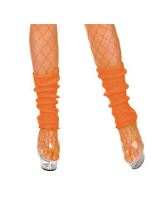 Wicked Costumes Beenwarmers 80-jaren in neon oranje