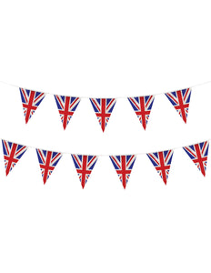 Wicked Costumes Groot Britannië driehoek vlaggenlijn 4m