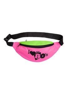 Wicked Costumes Heuptasje neon roze en groen jaren-80