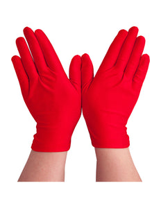 Wicked Costumes Korte dames handschoenen rood Lini