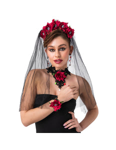 Wicked Costumes Mooie day of the death set 4 delig