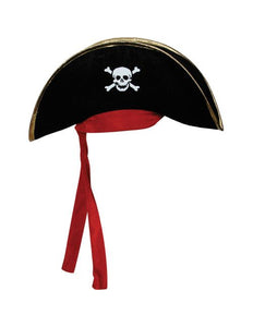 Wicked Costumes Piraten hoed met rode band
