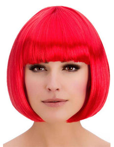 Wicked Costumes Pruik Diva boblijn rood