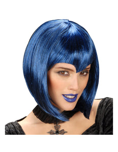 Widmann SRL pruik gothic vamp blauw