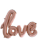 Rose gouden letter ballon klein