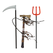 Trident, spear &amp; scythe