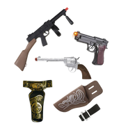 Guns, holsters and pistols