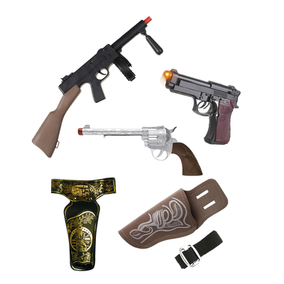 Geweertjes, holsters en pistolen