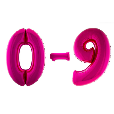 roze cijfer ballonnen
