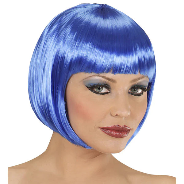 Blue wig