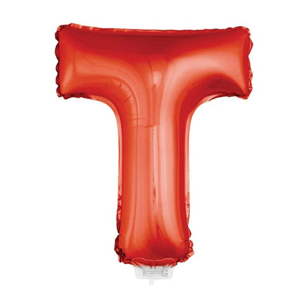 Rode letter ballon klein