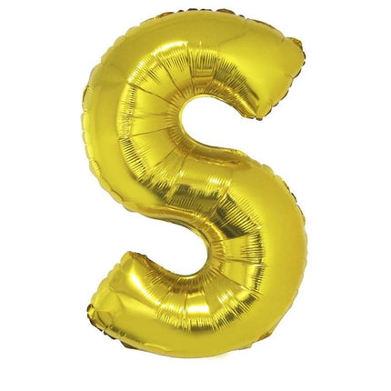 Gouden letter ballon klein
