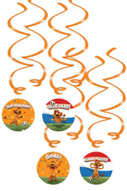 Orange streamers