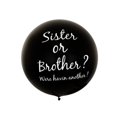 mooie-zwarte-megaballon-sister-or-brother-914cm