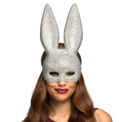 Halfmasker Bunny diamant