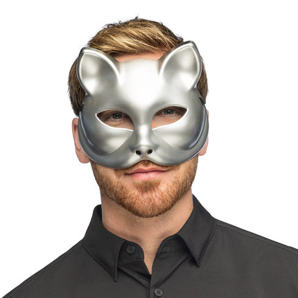 Halfmasker Kitty zilver — foto 2