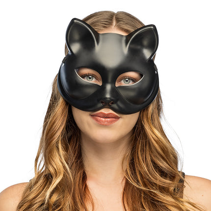 Halfmasker Kitty zwart