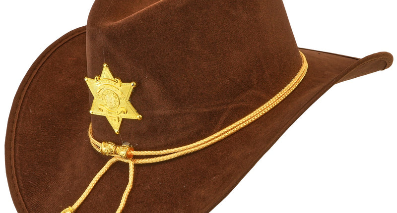 Cowboy hoed sheriff Texas ranger vooraanzicht – verkleedkleding
