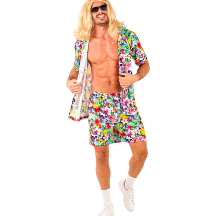 Skulls zomerset heren gedragen - tropisch Hawaii hemd met short aloha