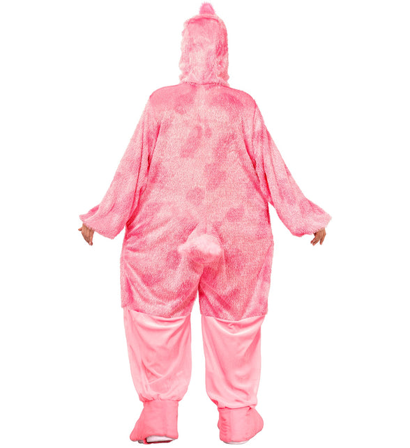 Grappig flamingo jumpsuit voor volwassenen sfeerbeeld – kostuums