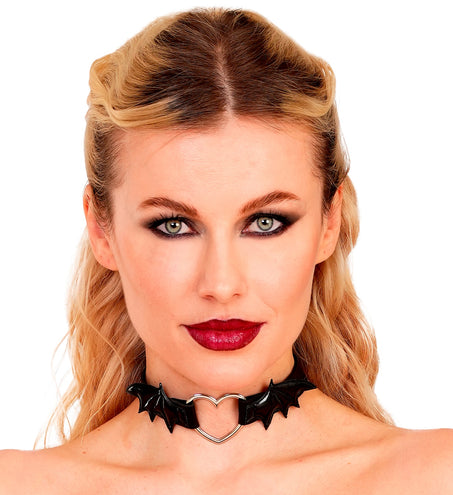 Choker hart met vleermuis vleugels voor dames totaalbeeld – sieraden