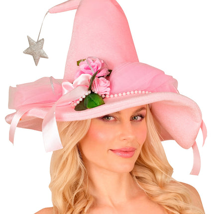 Feeen hoed roze voor dames sfeerbeeld – hoeden
