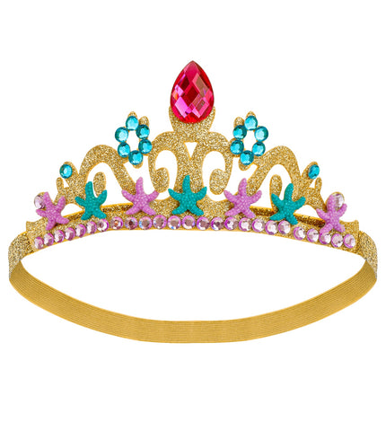 Zeemeermin tiara vooraanzicht – accessoires