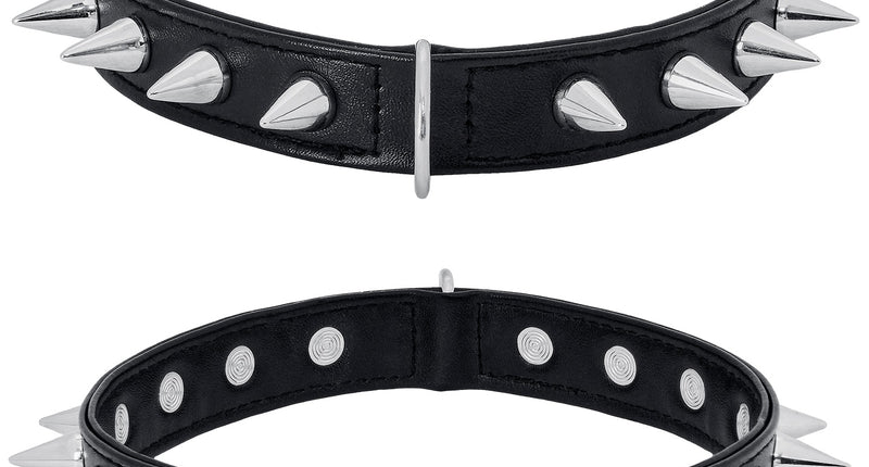 Met spikes choker vooraanzicht – accessoires