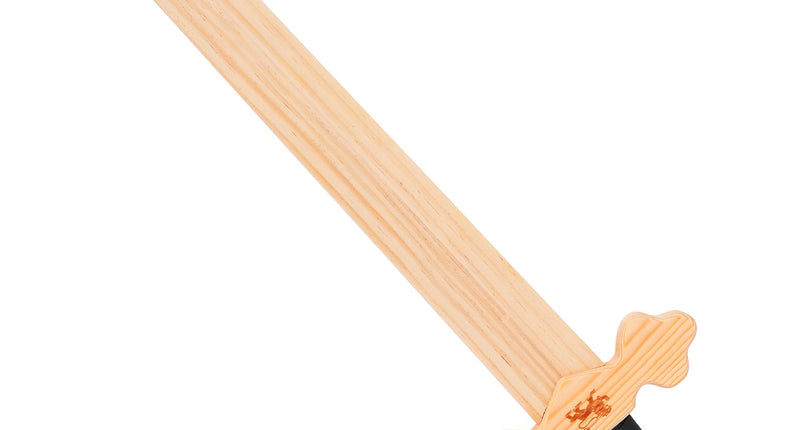 Ridder zwaard houten voor jongens (art. 12048) vooraanzicht – accessoires