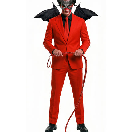 Duivel zweep staart rood sfeerbeeld – verkleedkleding