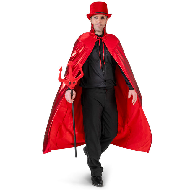 Duivel cape volwassenen rood