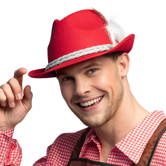 Tiroler hoed rood Hansi