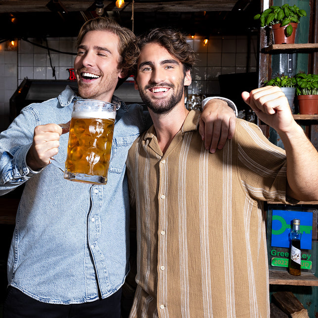 Glazen bierpul XXL 1 liter — foto 5