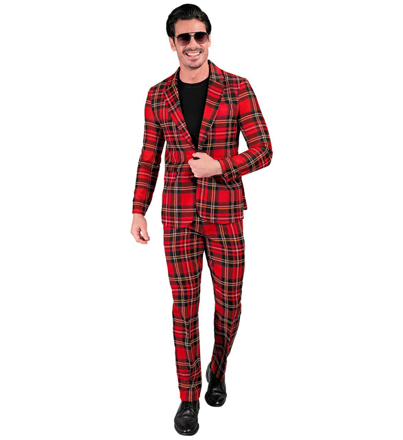 Kostuum schotse ruit suit