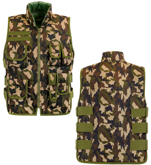 Militair camouflage vest kostuum Lynn kind
