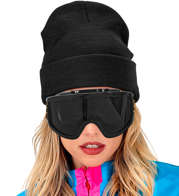 Ski-bril 80's zwart luipaardprint Jesse — foto 4