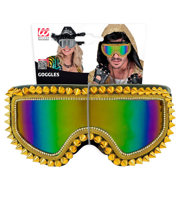Ski-bril 80's goud strass-nagels Anouk — foto 2