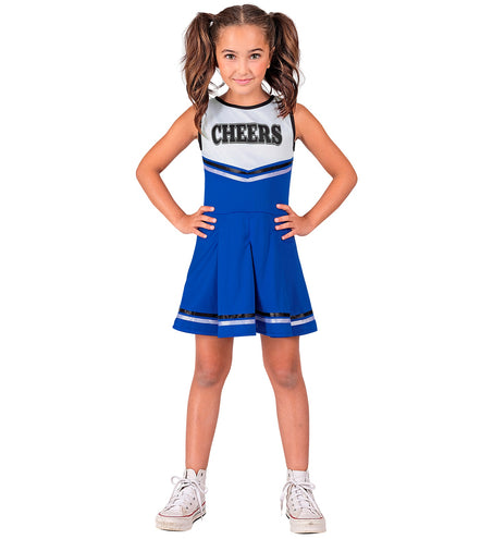 Cheerleader blauw kostuum Maudje kinderen — foto 3