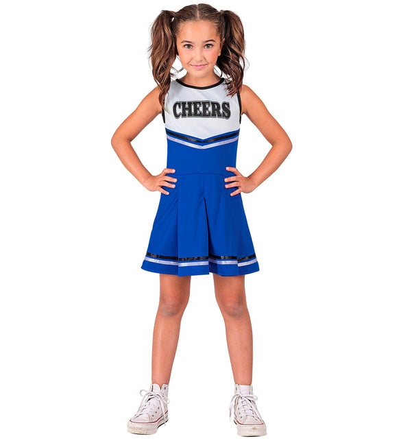 Cheerleader blauw kostuum Maudje kinderen — foto 3